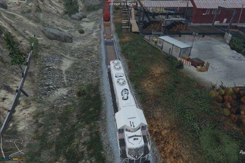 Chuck Norris train livery Chuck Norris train livery